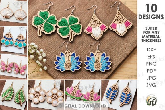 A Designer's Review of the Laser Cut Earring Bundle for Business Merch