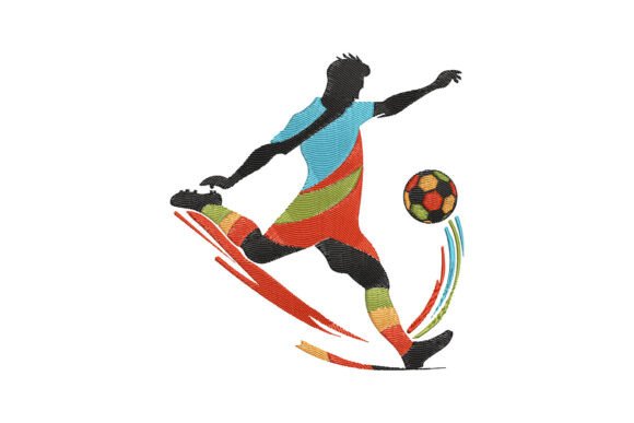 A Vibrant Soccer Player Design for Craft Market Success