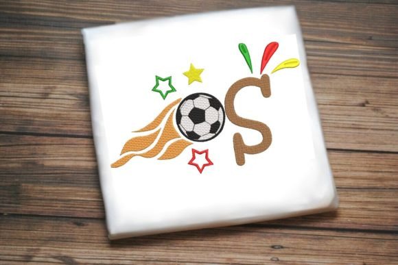 Charming S Letter Soccer Ball Alphabet Design
