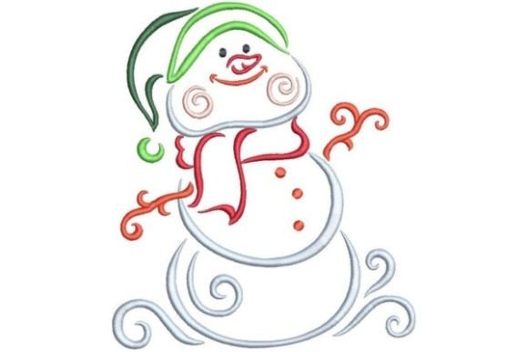 Christmas Traces: A Festive Snowman for Holiday Cheer