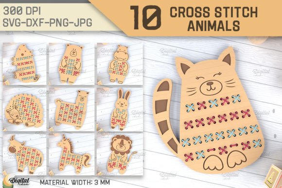 Cross Stitch Animals SVG Bundle Review for Merchandise