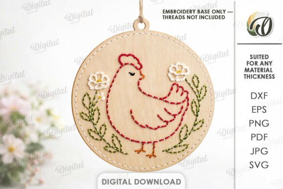 Easter Embroidery Blank Laser Cut Design Review