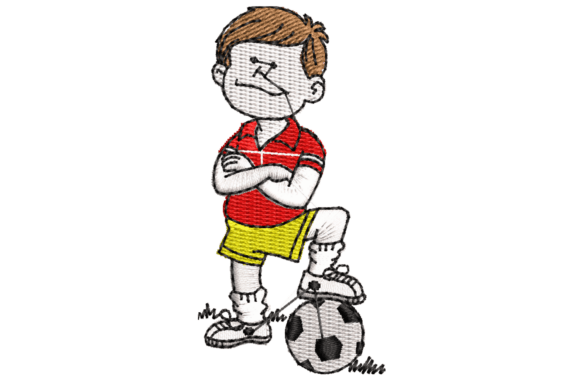 Embroidery Review: Boy Playing Soccer Design