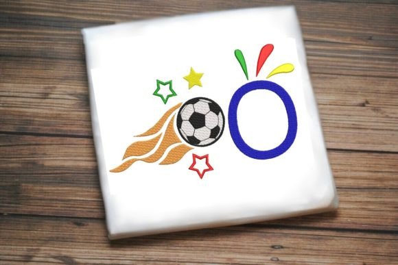 O Letter Soccer Ball Alphabet: A Unique Embroidery Design