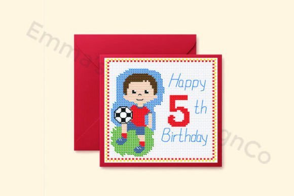 Soccer 5th Birthday Card Cross Stitch Review