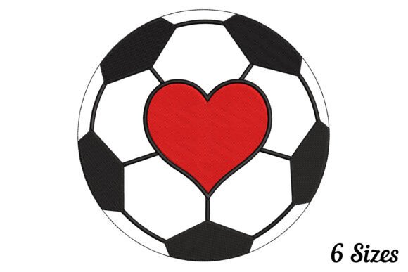 Soccer Football Heart: A Winning Design for Branded Merchandise