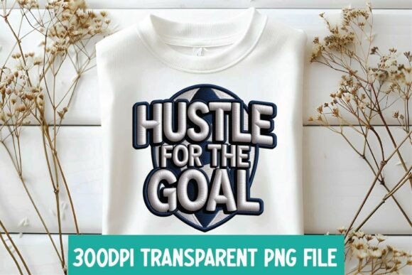 Soccer Hustle Quote: A Versatile Embroidery Design