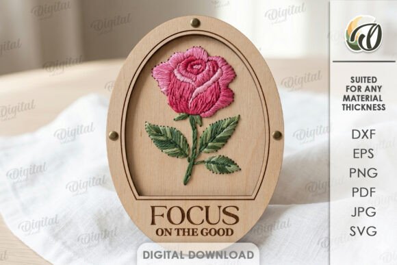 Testing a Wooden Embroidery Template for Personalized Gifts